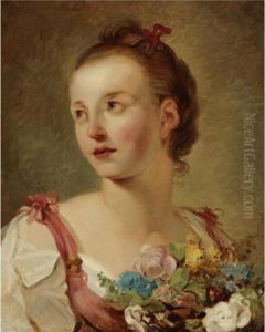 A Young Girl With Flowers