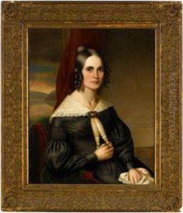 Portrait Of Mrs. Henry Evans by Oliver Tarbell Eddy
