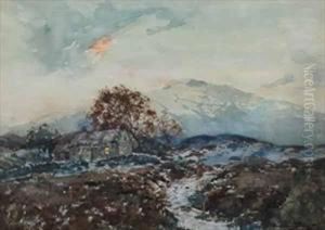 A Scottish Winter Scene by J.A. Henderson Tarbet