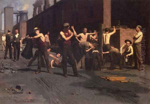 The Ironworker's Noontime by Thomas Pollock Anschutz