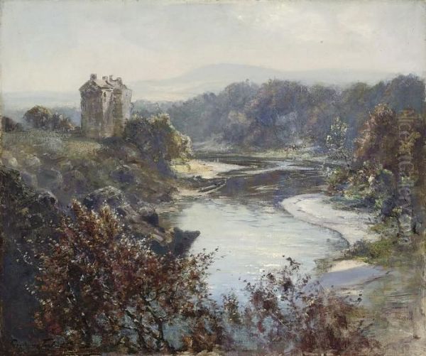 Neidpath Castle - view 1