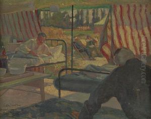 Bourbourg, A Run Of Ten Images Depicting A First World War Field Hospital