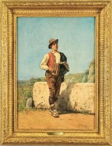 Suonatore Di Fisarmonica by Enrico Tarenghi