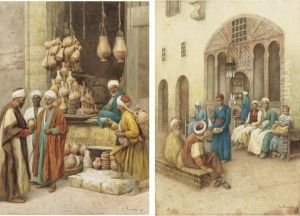 The Pottery Vender And The Tea Break: Two Works by Enrico Tarenghi