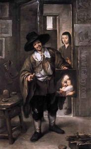 The Picture Merchant 1670 by Jose Antolinez