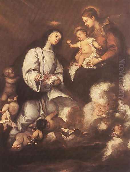 St. Rose of Lima before the Madonna - view 1