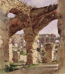 The Colosseum, Rome 1835 by Rudolf Ritter von Alt