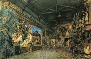 Das Atelier vor der Versteigerung (Hans Makart's Studio Before the Auction) by Rudolf Ritter von Alt