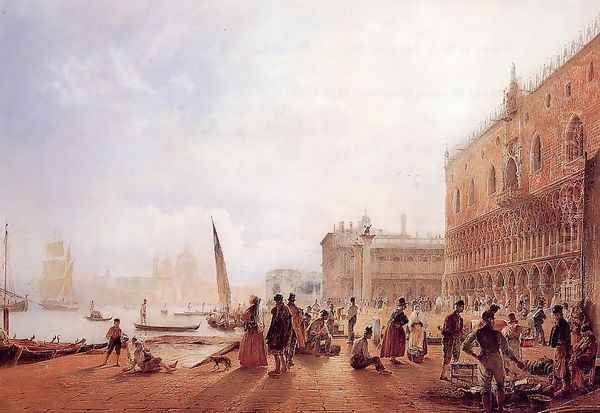 Figures On The Riva Degli Schiavone - view 1