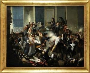L'arrestation De Robespierre, Le 9 Thermidor An Ii by Jean Joseph Francois Tassaert