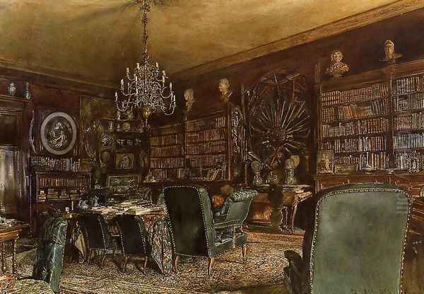 The Library of the Palais Lanckoronski, Vienna - view 1