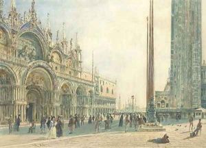 St. Mark's, Venice by Rudolf Ritter von Alt