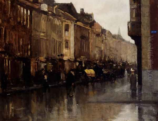 Figures On The Noordeinde, The Hague - view 1