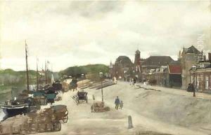 Activities on the Haringkade, Scheveningen by Floris Arntzenius