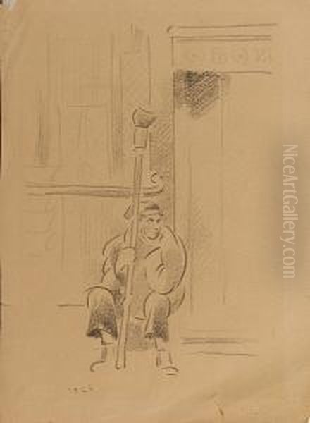 A Seated Figure - view 1