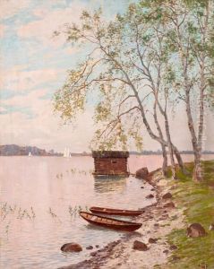 Evening On The Beach by Eugen Taube