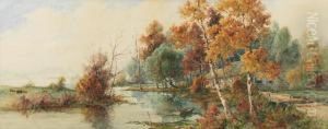 Country Landscape by Adrien Aime Taunay