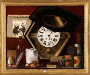 Trompe-l""oeil A L""horloge by A. Taupin