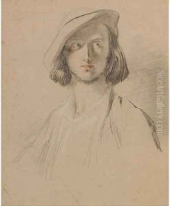 Portrait of a young man by Sir William Allan