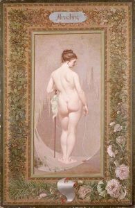 Arachne Dans Un Encadrement Floral En Trompe-l'oeil