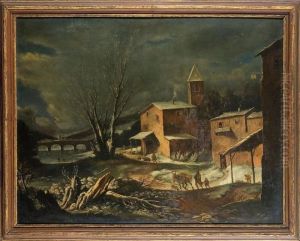 Paesaggio Invernale by Carlo Antonio Tavella, Il Solfarola