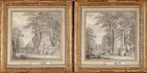 Scenes Galantes Au Parc by Hendrick Tavenier