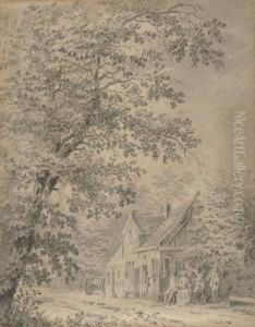 "huystedraag Opt Weg Naa Sloote". by Hendrick Tavenier