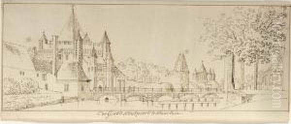 Three Sketchbook Sheets: Views Of Haarlem - view 1