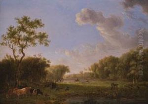 Landschaft Mit Jagdreitern Und