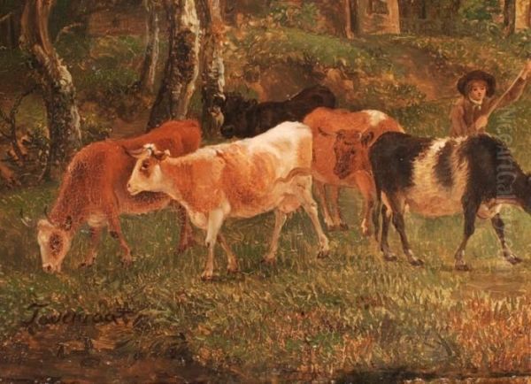 Landschaft Mit Jagdreitern Und Einem Jungen Kuhhirten - view 1