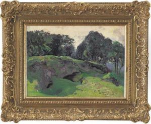 Verde Estivo Sulla Collina Di Volpedo by Andrea Tavernier