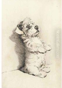 Begging for a treat by Cecil Charles Aldin