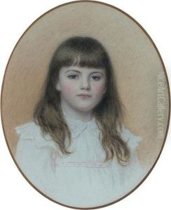 Portrait De Jeune Fille En Buste by Edward Tayler