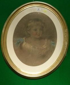 Portrait Of A Young Girl by Edward Tayler