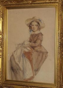 Young Girl On Horseback by John Frederick Tayler