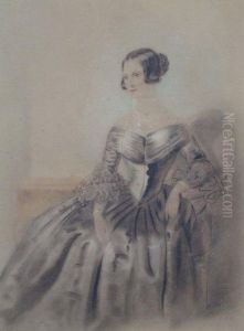 Portrait Of A Noble Lady by Alfred Taylor