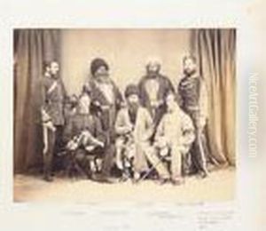 Afghanistan. Two Durbar Groups, One Featuring Sher Ali Khan, Ambala Afghanistan. Two Durbar Groups, One Featuring Sher Ali Khan, Ambala