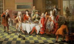 Elegant Merrymaking by Pierre Angelis or Angillis
