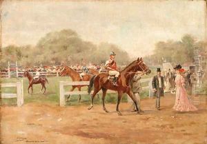 At the races by Joaquin Pallares y Allustante