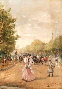Avenue de Bois du Boulogne by Joaquin Pallares y Allustante