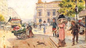 Place De L'opera, Paris by Joaquin Pallares y Allustante