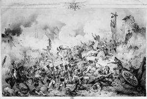 The Siege and capture of Saragossa 1809 by Victor Adam