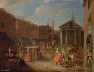 View of Covent Garden by Joseph van Aken