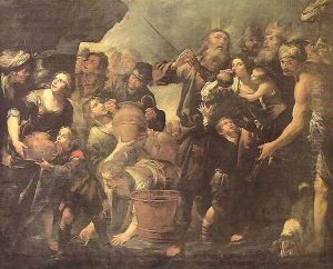 Moses Drawing Water from the Rock by Gioacchino Assereto