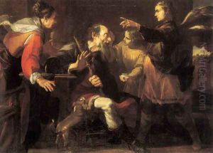Tobias Healing the Blindness of His Father by Gioacchino Assereto