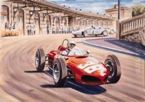 Monaco Grand Prix 1961 - Phil Hill by Simon Taylor