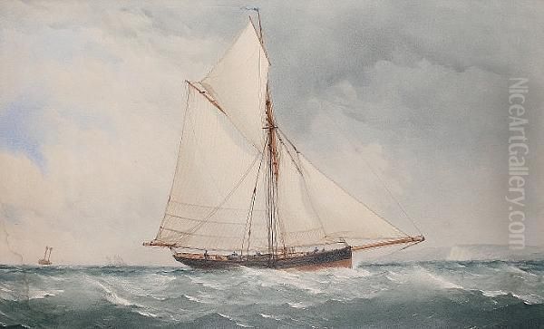 A Cutter Off The Kent Coast - view 1