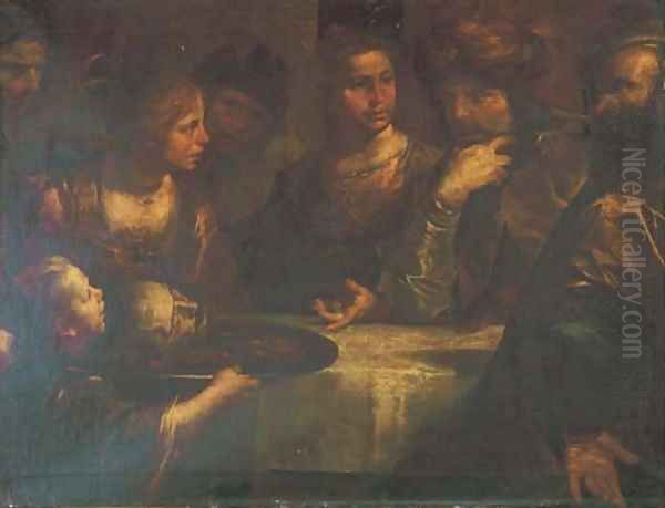 Salome presenting the head of John the Baptist to Herod - view 1