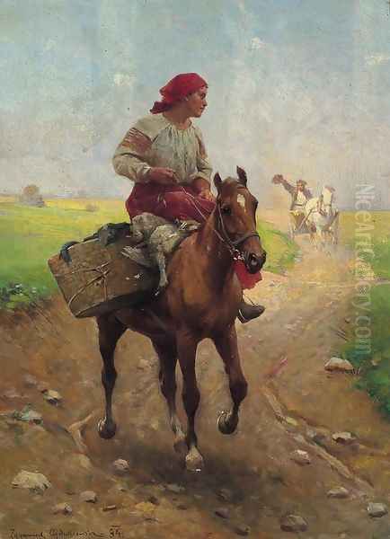 To the Market with Geese - view 1