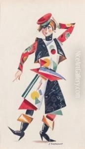 Aquarelle Et Gouache Sur Papier, Signee En Bas A Droite. by Serge Tchekhov